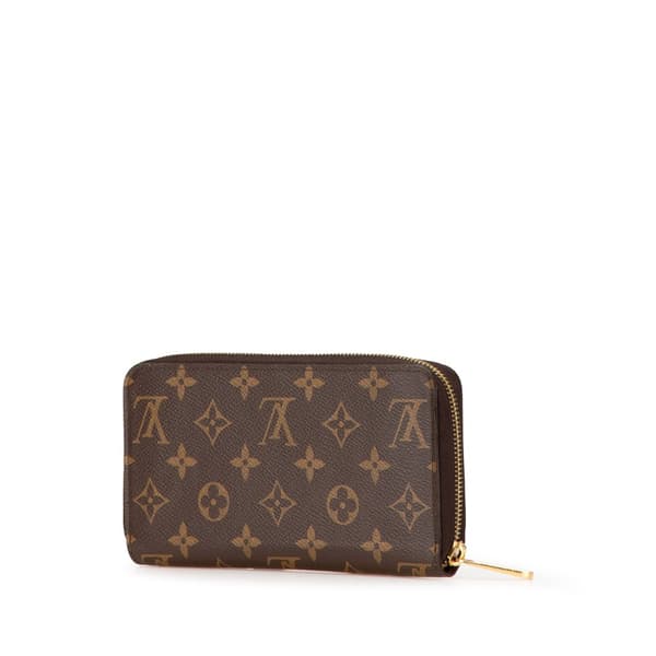 Pre-owned Louis Vuitton Monogram Zippy Long Wallet Brown