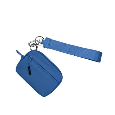 INF Handledsväska Nylon Myntbörs Liten Plånbok Korthållare Blå