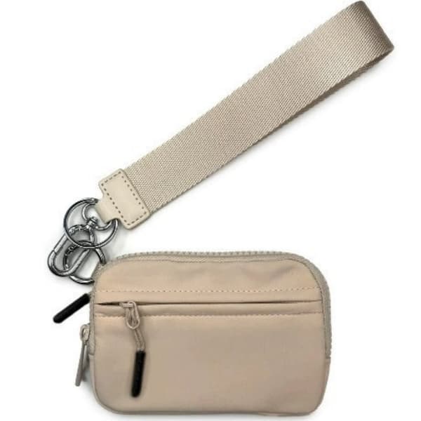 INF Håndledds Nylon Myntpung Liten Lommebok Kortholder Kaki