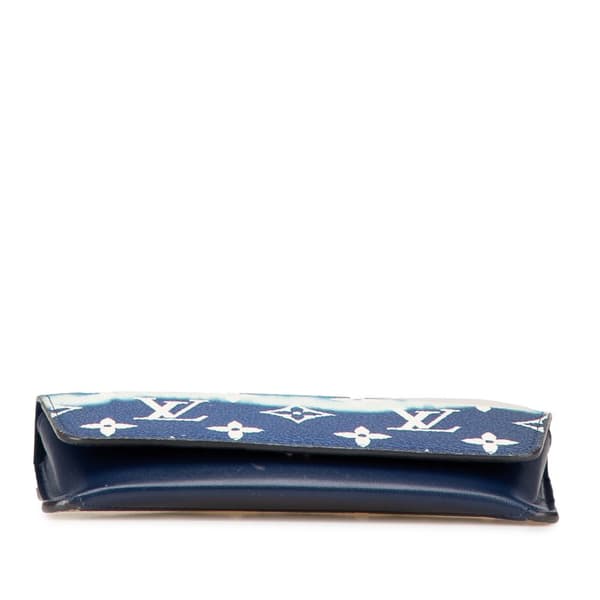 Pre-owned Louis Vuitton Monogram Escale Sunglasses Case Blue