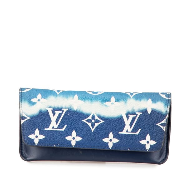 Pre-owned Louis Vuitton Monogram Escale Sunglasses Case Blue