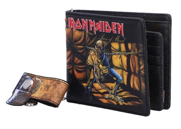 portfölj iron maiden piece of mind konstläder hard rock band