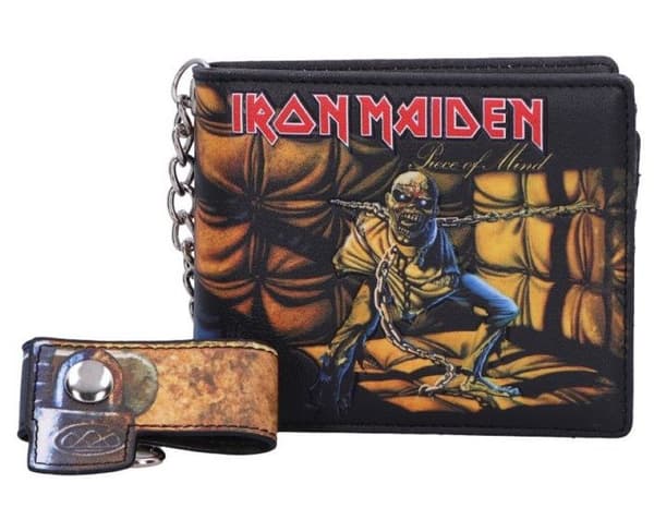 portfölj iron maiden piece of mind konstläder hard rock band