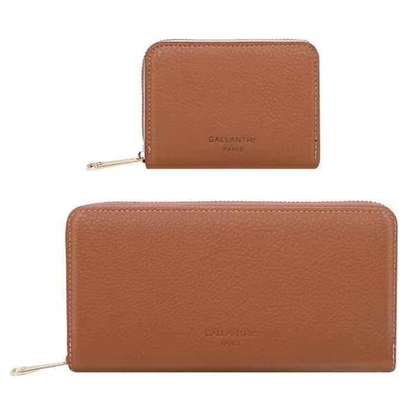 Coffret Gåva Plånbok och Kortfodral Kvinna Gallantry Taupe