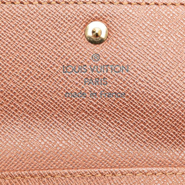 Pre-owned Louis Vuitton Monogram 4 Key Holder Brown