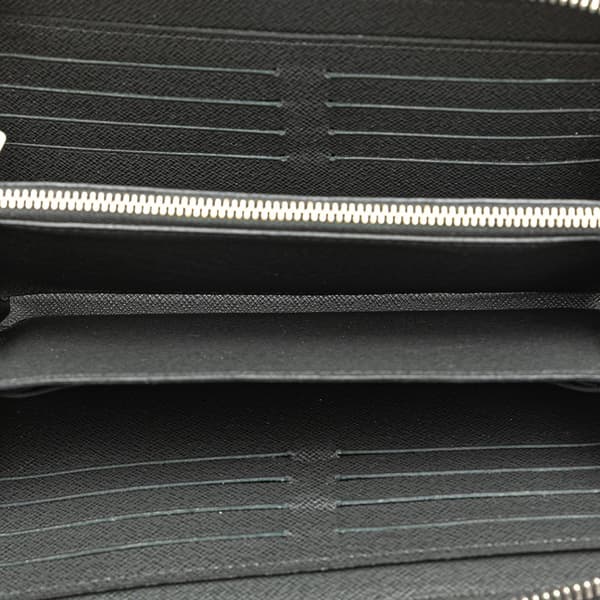 Pre-owned Louis Vuitton Taiga Zippy XL Long Wallet Black