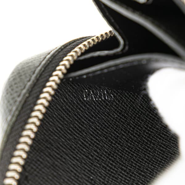 Pre-owned Louis Vuitton Taiga Zippy XL Long Wallet Black