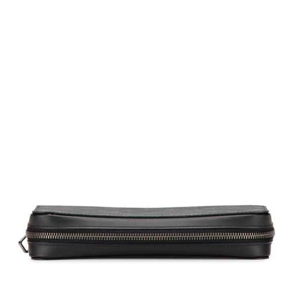 Pre-owned Louis Vuitton Monogram Eclipse Zippy XL Wallet Black