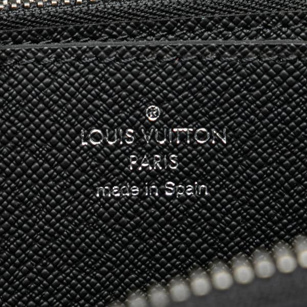 Pre-owned Louis Vuitton Monogram Eclipse Zippy XL Wallet Black