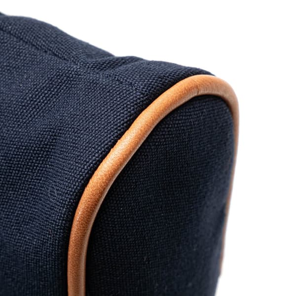 Pre-owned Hermès Mini Canvas Bolide Pouch Blue
