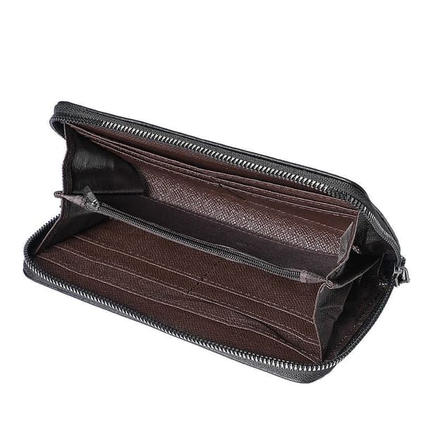 INF Elegant Svart PU Läderplånbok för Män - Säker & Stilfull