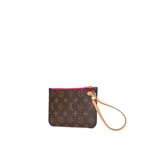 Pre-owned Louis Vuitton Monogram Neverfull Pouch Brown