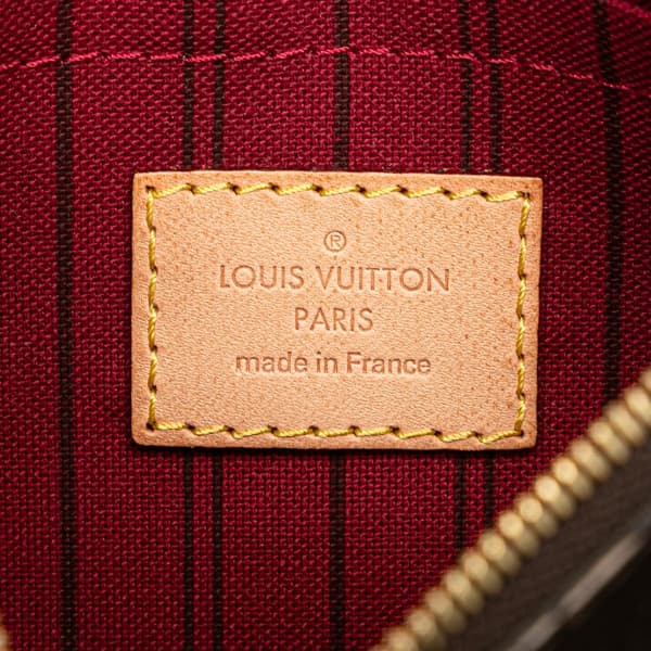 Pre-owned Louis Vuitton Monogram Neverfull Pouch Brown