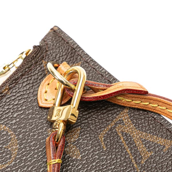Pre-owned Louis Vuitton Monogram Neverfull Pouch Brown