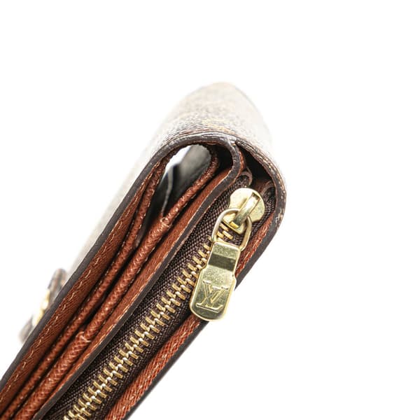 Pre-owned Louis Vuitton Monogram Bi-Fold Compact Wallet Brown