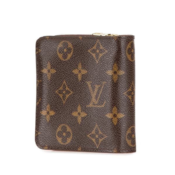Pre-owned Louis Vuitton Monogram Bi-Fold Compact Wallet Brown