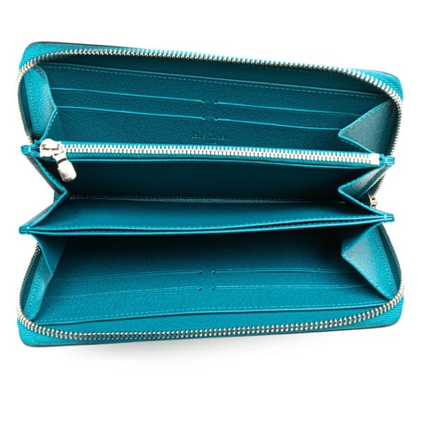 Pre-owned Louis Vuitton Epi Zippy Long Wallet Blue