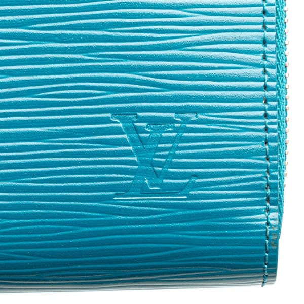 Pre-owned Louis Vuitton Epi Zippy Long Wallet Blue
