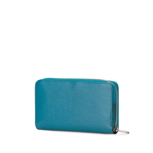 Pre-owned Louis Vuitton Epi Zippy Long Wallet Blue