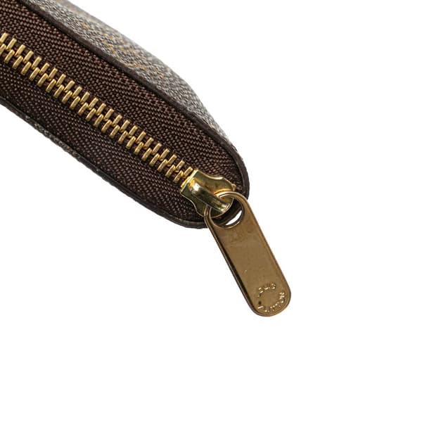 Pre-owned Louis Vuitton Monogram Zippy Coin Purse Brown