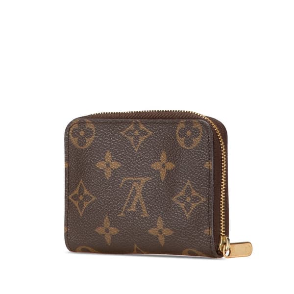 Pre-owned Louis Vuitton Monogram Zippy Coin Purse Brown