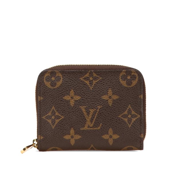 Pre-owned Louis Vuitton Monogram Zippy Coin Purse Brown