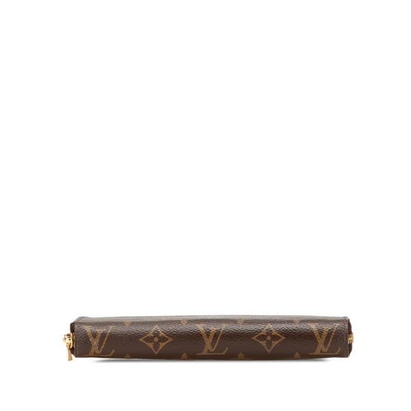 Pre-owned Louis Vuitton Monogram Zippy Long Wallet Brown