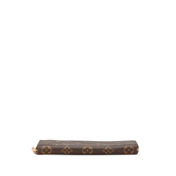 Pre-owned Louis Vuitton Monogram Clemence Long Wallet Brown