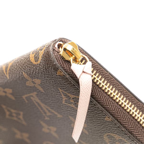 Pre-owned Louis Vuitton Monogram Clemence Long Wallet Brown