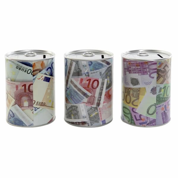 Rahalipas DKD Home Decor Metalli (3 pcs)