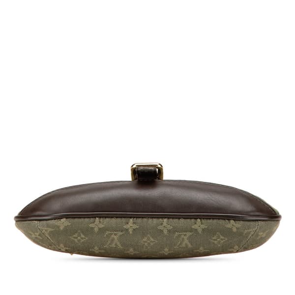 Pre-owned Louis Vuitton Monogram Mini Lin Anne Sophie Pouch Green
