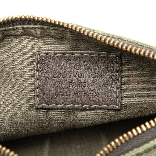 Pre-owned Louis Vuitton Monogram Mini Lin Anne Sophie Pouch Green