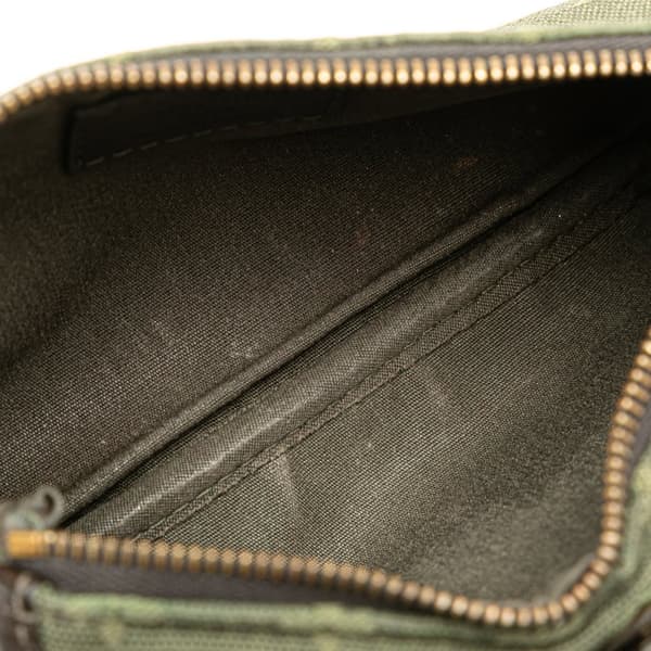 Pre-owned Louis Vuitton Monogram Mini Lin Anne Sophie Pouch Green