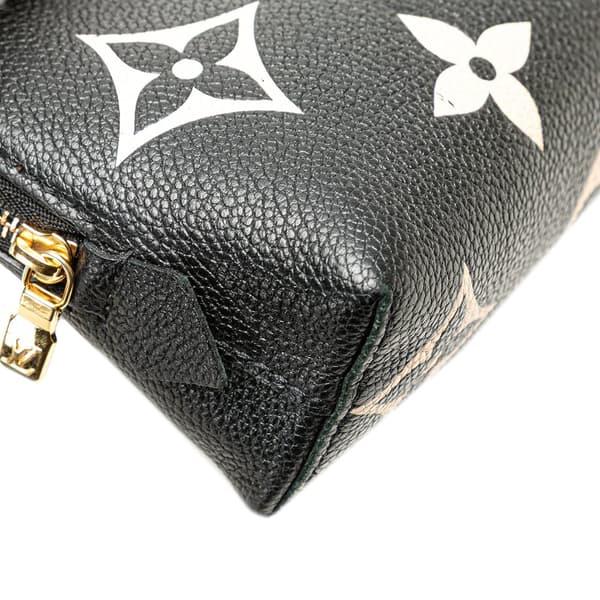 Pre-owned Louis Vuitton Bicolor Monogram Empreinte Giant Cosmetic Pouch Black