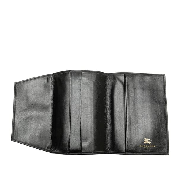 Pre-owned Burberry Haymarket Check Canvas Notebook Cover Brown