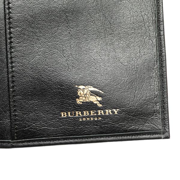 Pre-owned Burberry Haymarket Check Canvas Notebook Cover Brown