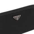 Miniatyrbilde 9 av 10: Pre-owned Prada Tessuto Zip Around Long Wallet Black