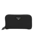 Miniatyrbilde 1 av 10: Pre-owned Prada Tessuto Zip Around Long Wallet Black