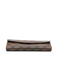 Miniatyrbilde 3 av 10: Pre-owned Louis Vuitton Damier Ebene Sarah Wallet Brown