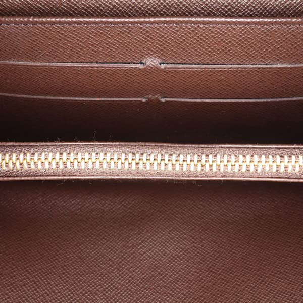 Pre-owned Louis Vuitton Damier Ebene Sarah Wallet Brown