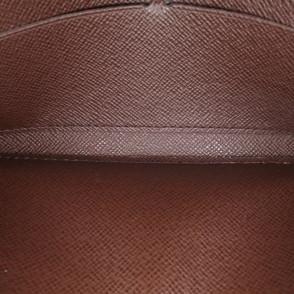 Pre-owned Louis Vuitton Damier Ebene Sarah Wallet Brown