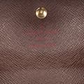 Miniatyrbilde 7 av 10: Pre-owned Louis Vuitton Damier Ebene Sarah Wallet Brown
