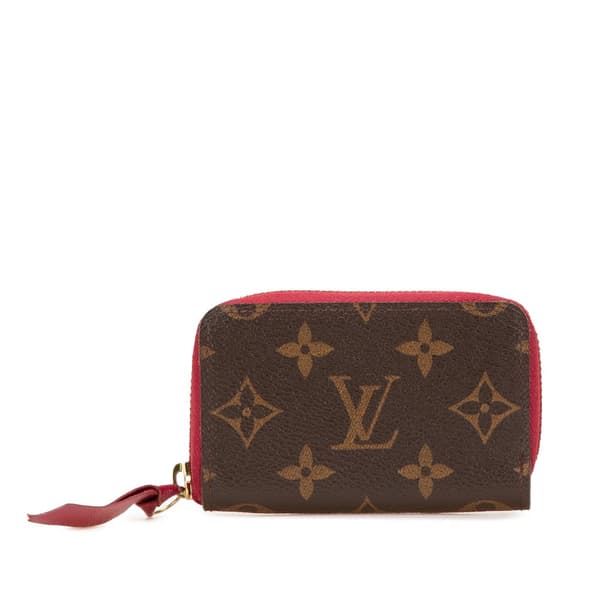 Pre-owned Louis Vuitton Monogram Zippy Multicartes Wallet Brown