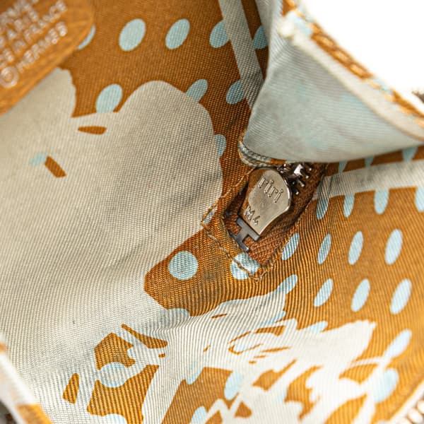 Pre-owned Hermès Mini Epsom Silk In Change Purse Brown