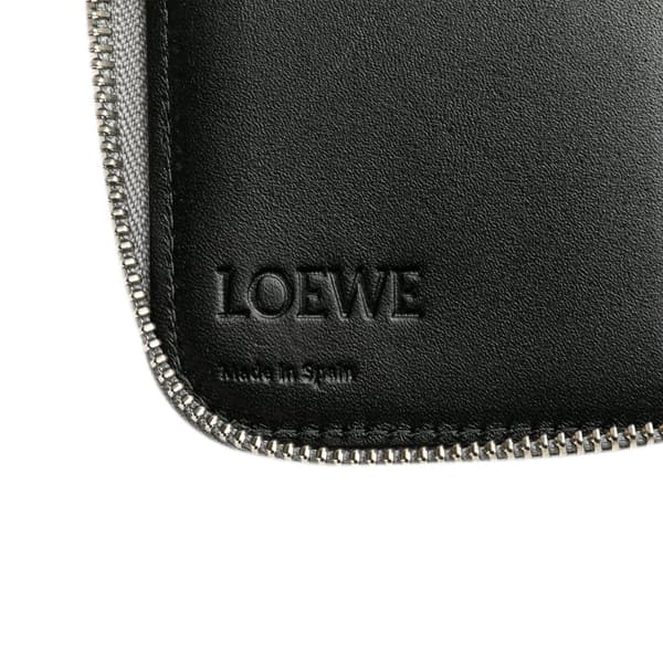 Pre-owned LOEWE Puzzle Edge Zipped Open Wallet Gray