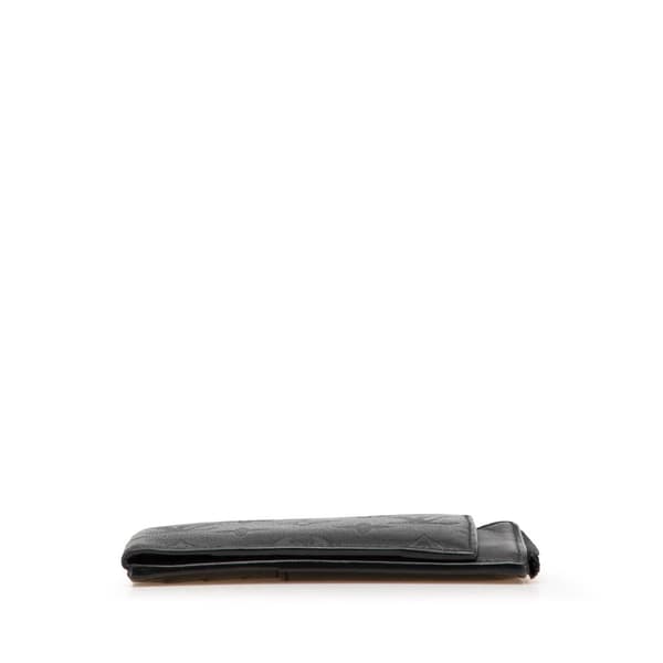 Pre-owned Louis Vuitton Monogram Shadow Hybrid Wallet Black