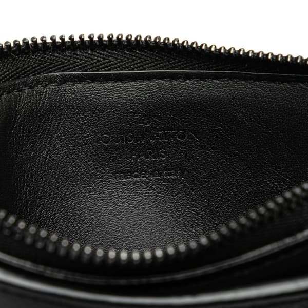 Pre-owned Louis Vuitton Monogram Shadow Hybrid Wallet Black