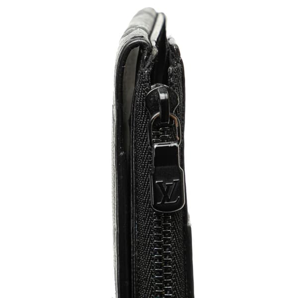Pre-owned Louis Vuitton Monogram Shadow Hybrid Wallet Black