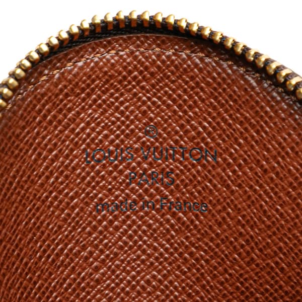 Pre-owned Louis Vuitton Monogram Porte-Monnaie Round Coin Purse Brown