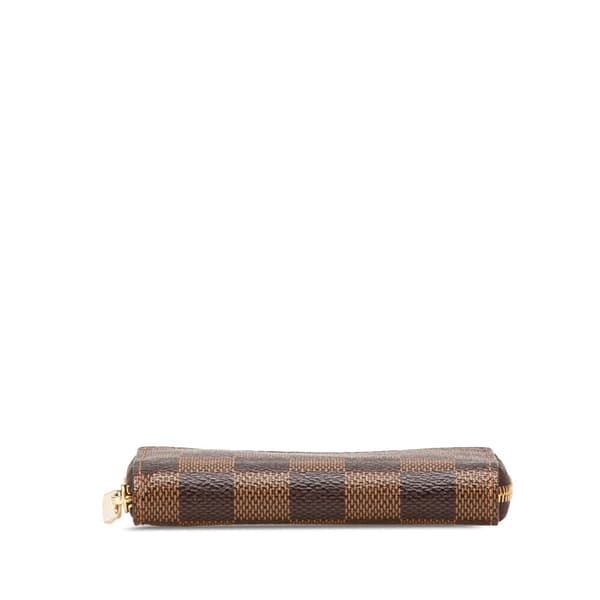Pre-owned Louis Vuitton Damier Ebene Zippy Coin Purse Brown
